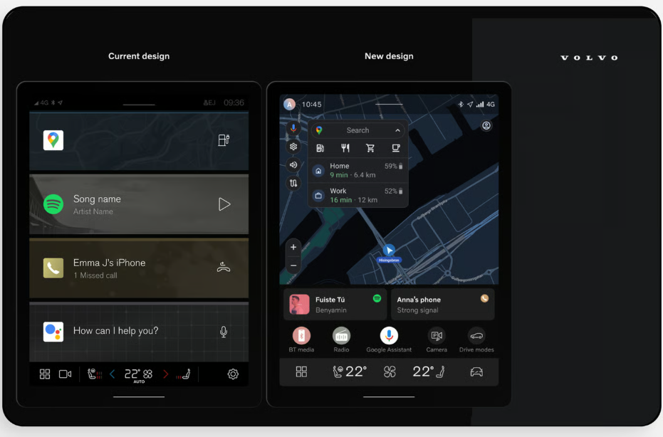 Volvo Car UX - nouvelle interface d'infodivertissement